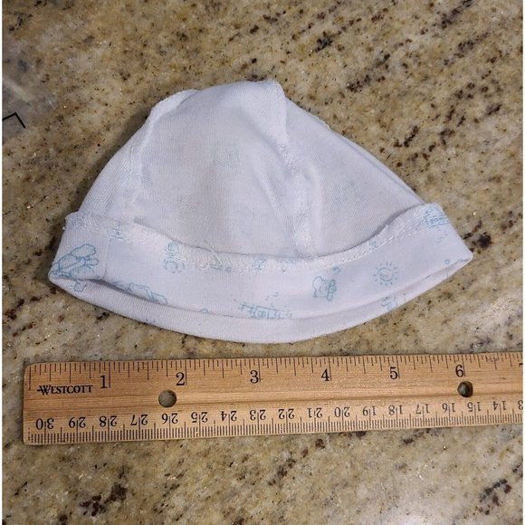 Build A Bear?? Unbranded Baby Hat white blue - Picture 5 of 6